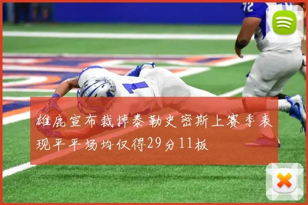 雄鹿宣布裁掉泰勒史密斯上赛季表现平平场均仅得29分11板